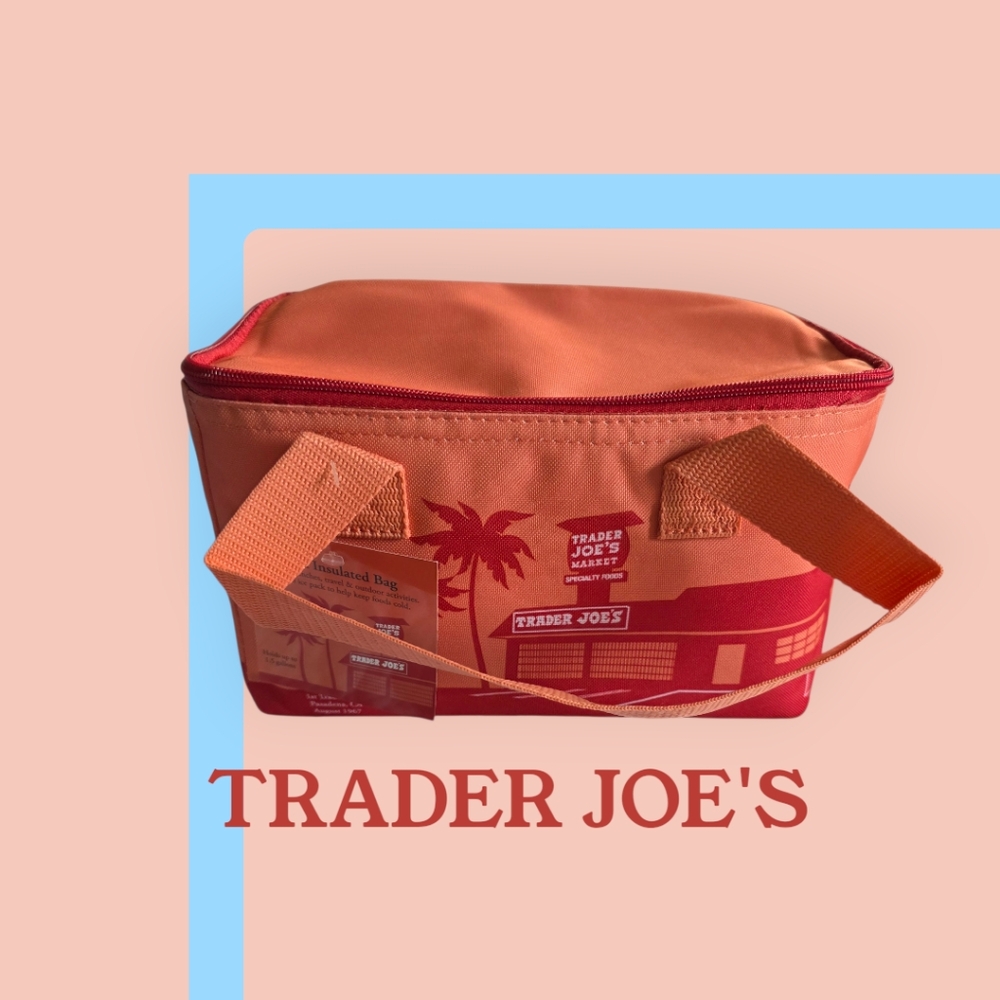 Trader Joe's Mini Insulated Bag - Peach